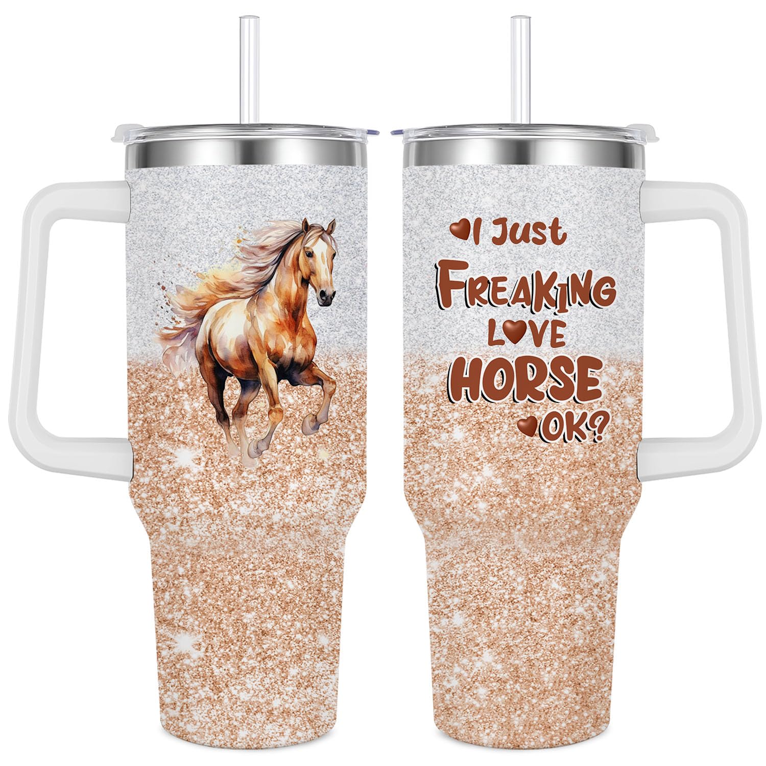 Amazon.com: Jiaazerd Horse Gift: Insulated Stainless Steel Tumbler